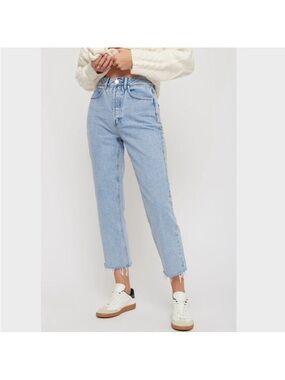 Dynamite Rosie Light Blue High-Rise Straight Jeans